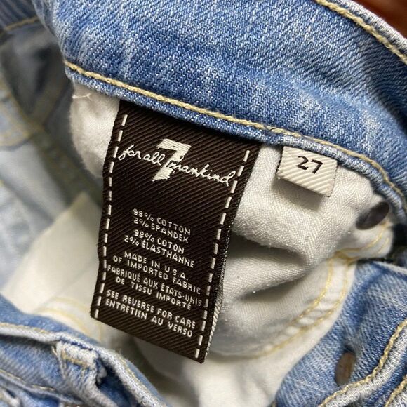 7FAM 7 For All Mankind Roxanne light wash 27 - Picture 6 of 7